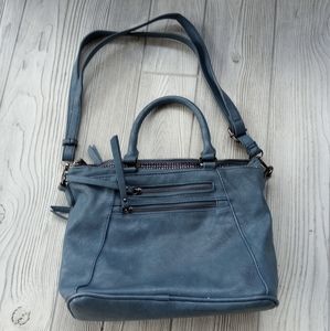 Madison West Teal Faux Leather Shoulder Bag Handbag Adjustable strap